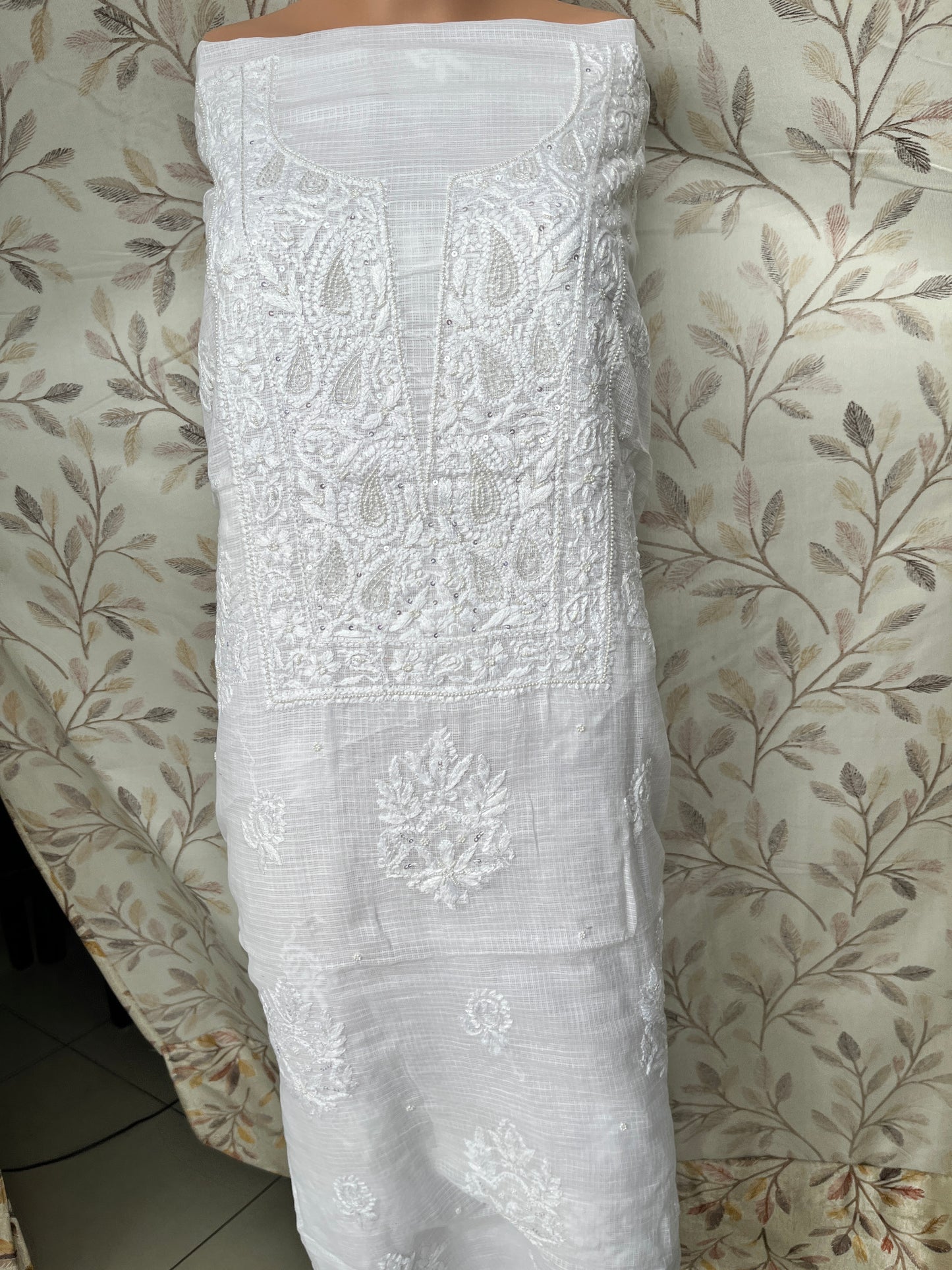 Kota Katdana Heavy Chikankari Dress Material 2PC