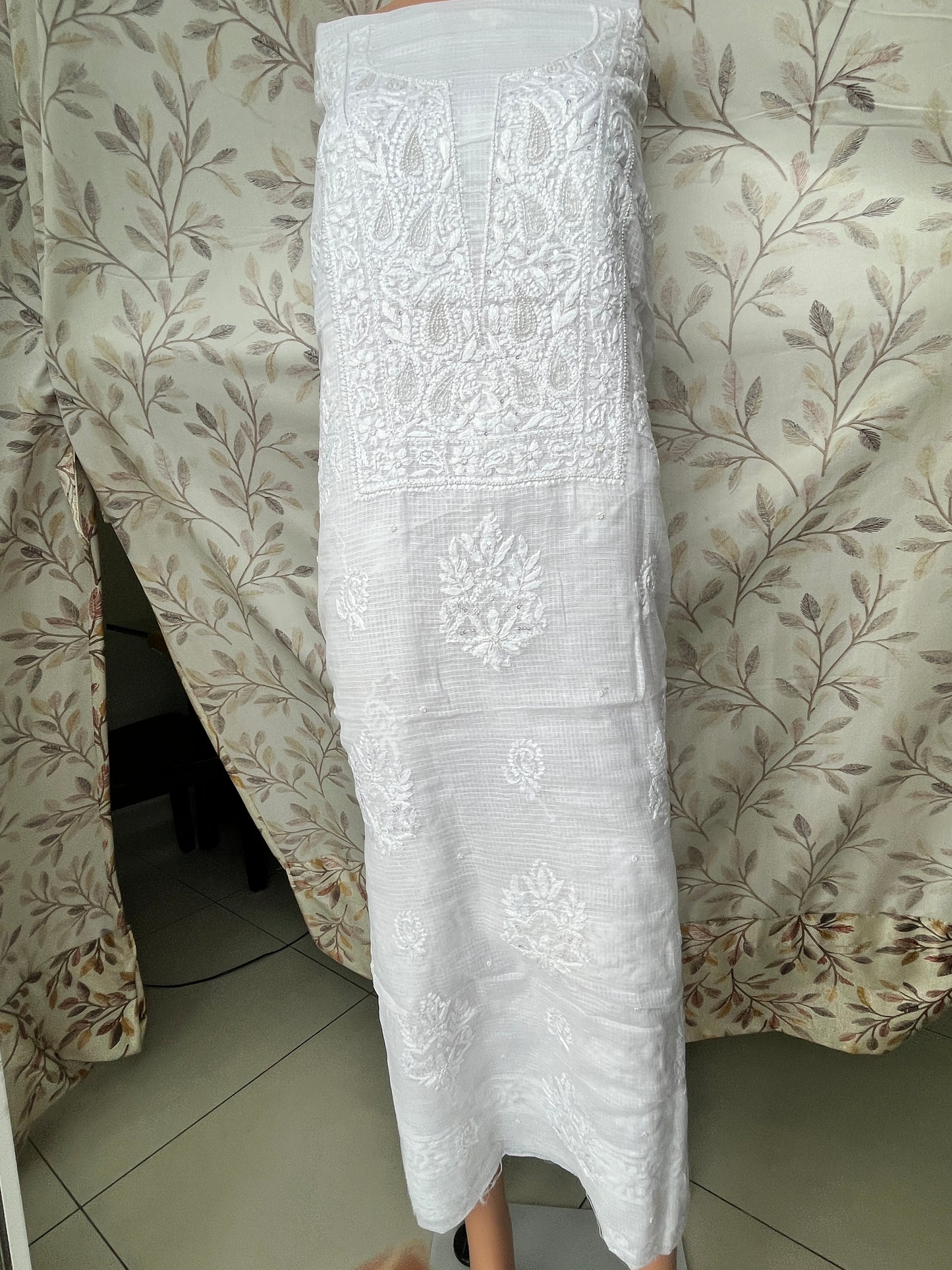 Kota Katdana Heavy Chikankari Dress Material 2PC