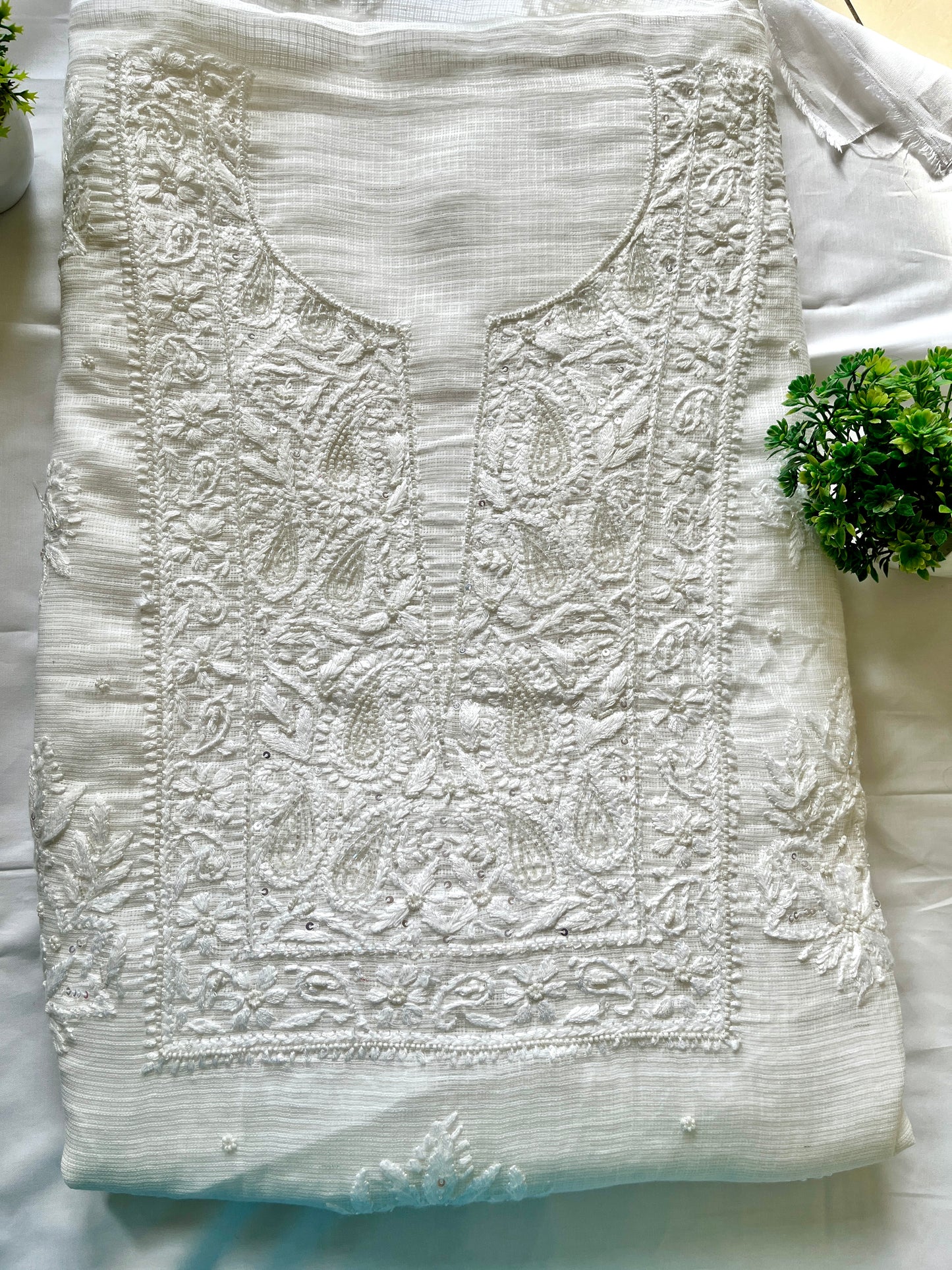 Kota Katdana Heavy Chikankari Dress Material 2PC