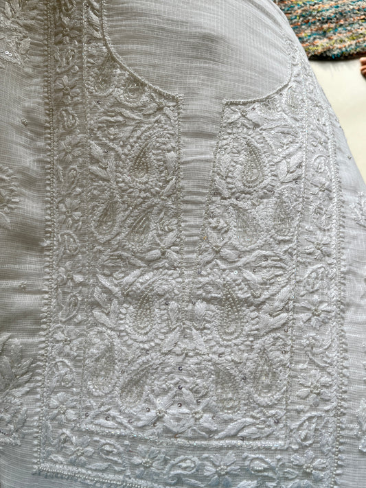 Kota Katdana Heavy Chikankari Dress Material 2PC