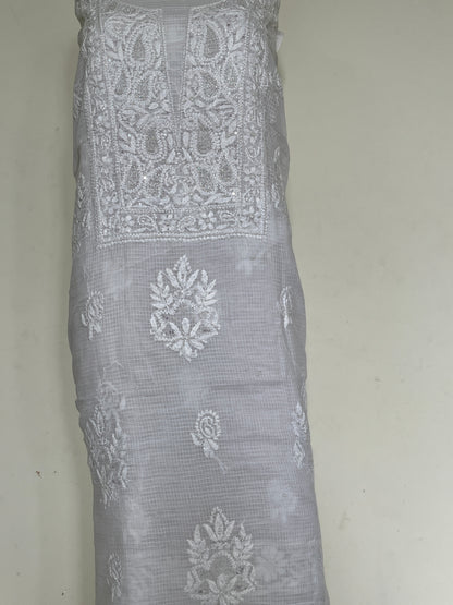 Kota Katdana Heavy Chikankari Dress Material 2PC