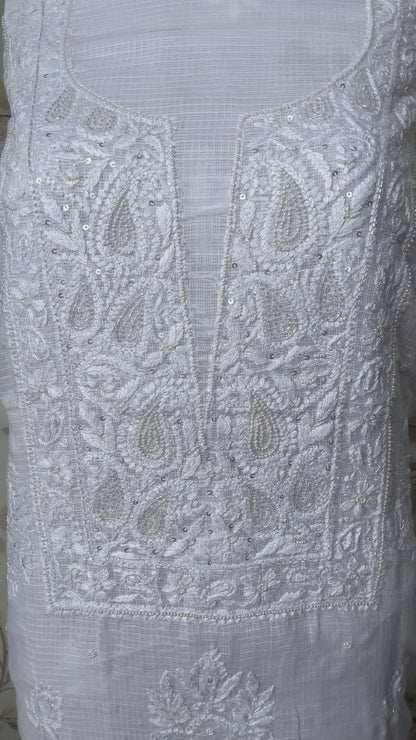 Kota Katdana Heavy Chikankari Dress Material 2PC