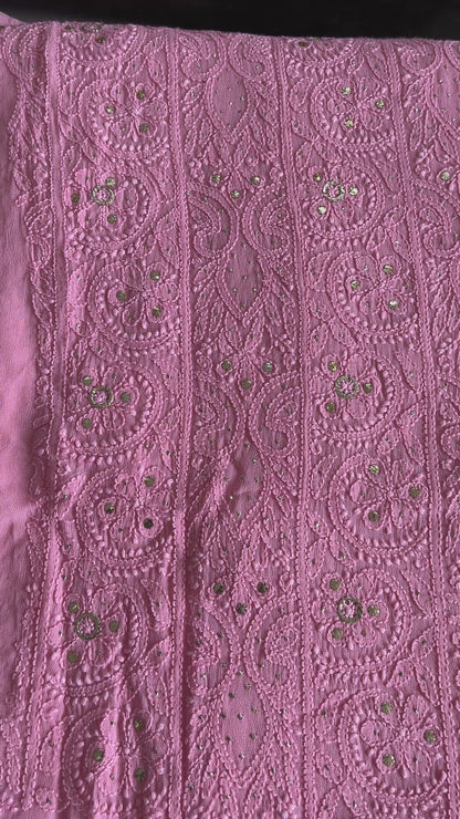 Viscose 2PC Heavy Chikankari Dress Material